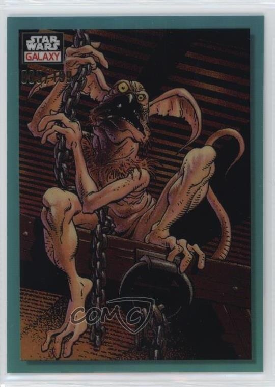 2023 Topps Chrome Star Wars Galaxy Aqua Refractor 5/199 Salacious Crumb B 0b5f