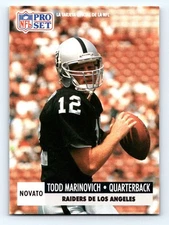 1991 Pro Set #753 Todd Marinovich Fresh Break EX-EXMINT