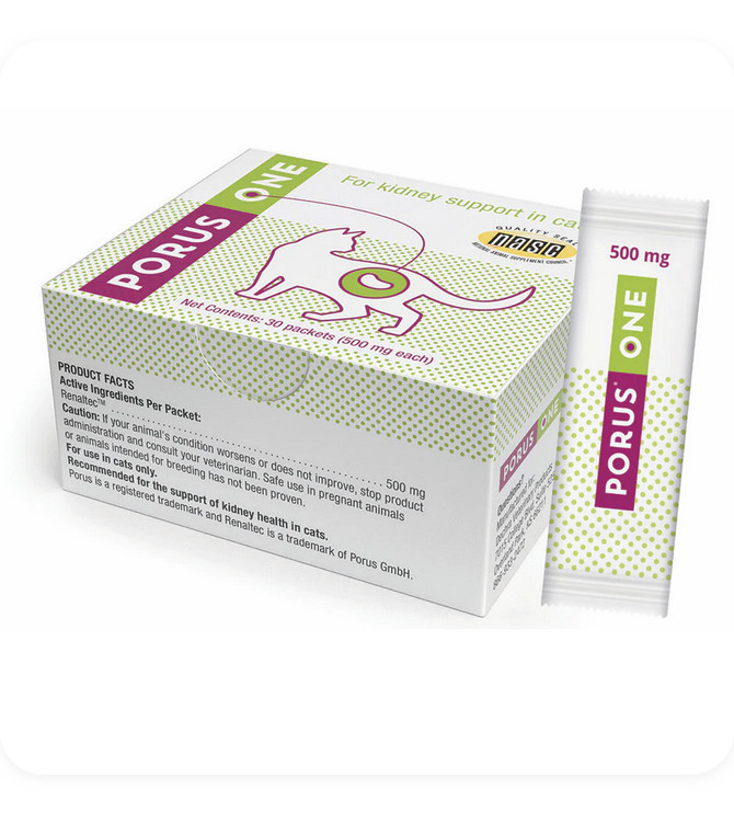 Porus One Kidney Support Supplement for Cats 30 Packets