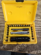 VTG Chapman No 7341 Tool Kit 1/4" SAE Driver Set Screwdriver Bit Ratchet US Made