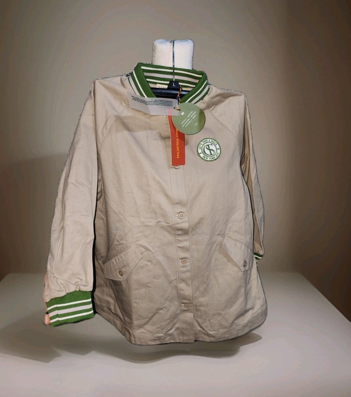 The Sunday Collective Girls’ Jacket 8 Year Old Size 6-7 Kids NWT Khaki