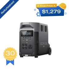 EcoFlow DELTA Pro 3600Wh Power Station Generator Certified Refurbished, LFP