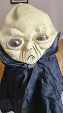 UFO ALIEN MASK 2000s Adult Size Space Monster Horror Head Sci-Fi Cosplay Visitor