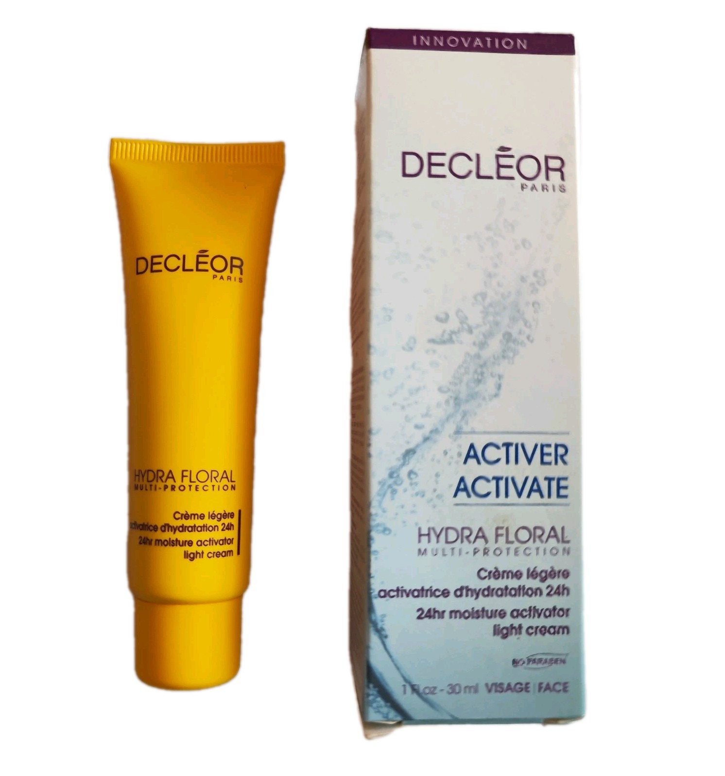 Decleo Activate Hydra Floral 24hr Moisture Activator Light Cream 30ml BNIB x1