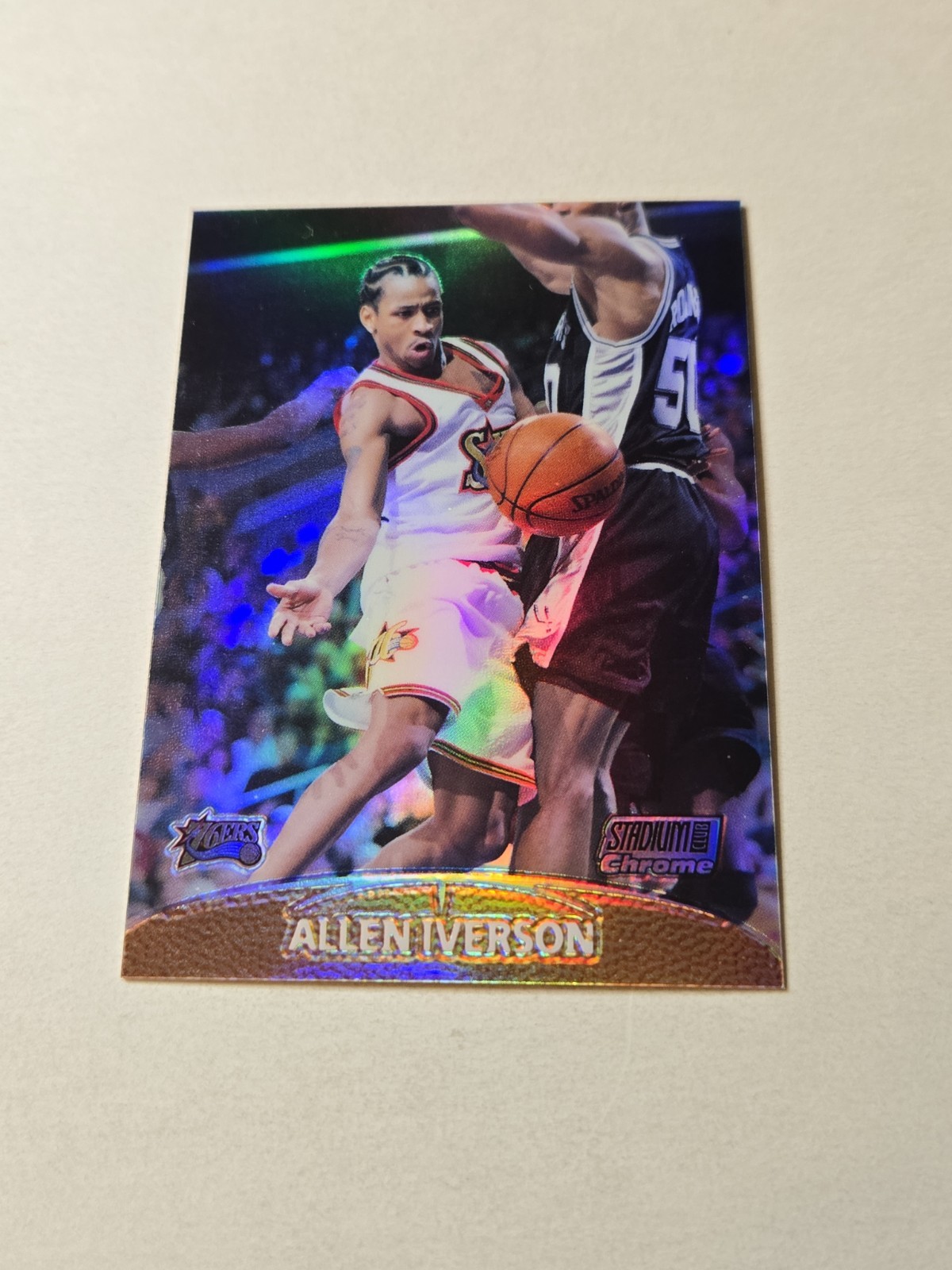 Allen Iverson 1999-00 Topps Stadium Club Chrome #1 Refractor 