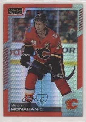 2020-21 O-Pee-Chee Platinum Red Prism /199 Sean Monahan #117 a2k