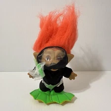 Vintage ACE Novelty 5.5" Scuba Diver Treasure Troll Orange Hair Very Good