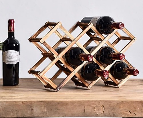 Freestanding Stackable Wine Rack Organizer for Countertop and Cabinets with F... - Picture 5 of 9