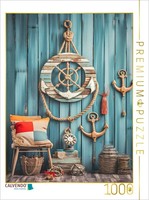 Calvendo Puzzle Strandidylle | 1000 Pieces, Finished Size 25.2 × 18.9 In (64 × 4