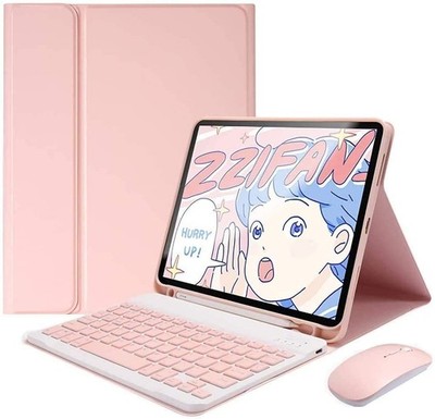 kaidisen Keyboard Mouse Case for Samsung Galaxy Tab S6 Lite 10.4'', Pink