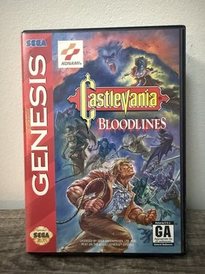 Castlevania: Bloodlines Sega Genesis Authentic (Game Cart & Box Only) - Tested