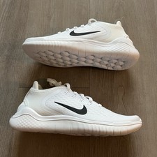 Nike Free RN 2018 White Black W 942837-100 Size 8 - 10 Women