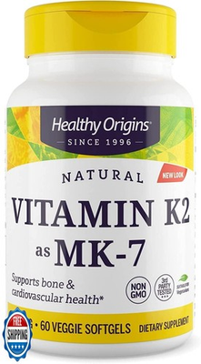 #ad #ad Healthy Origins Vitamin K2 100 mcg MK 7 Non GMO Gluten Free Cardiovascaul $27.99