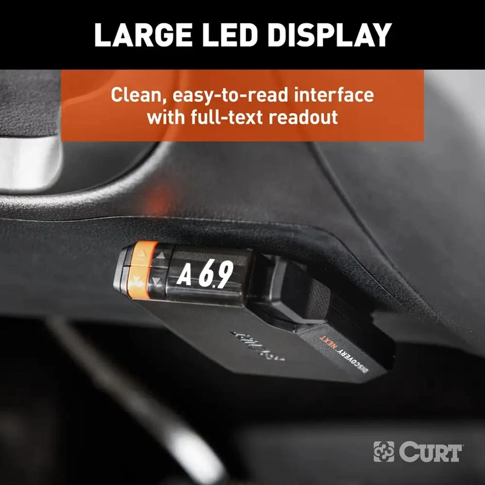 CURT Discovery Next Electric Time-Delay Trailer Brake Controller 51126 Foto 4 de 4