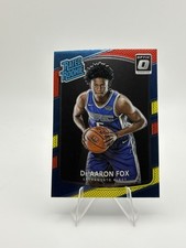 2017-18 Panini Donruss Optic - Rated Rookie De'Aaron Fox #196 Red & Yellow (RC) 