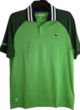 Lacoste men's Novak Djokovic polo shirt size M green