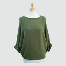 Lagenlook Super soft short jumper 3/4 batwing sleeve Size UK 10-16