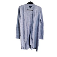 GAP Cardigan Womens Size Small Open Front Sweater Knit Purple Layering Fall