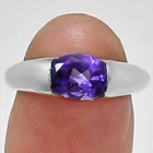Natural Gemstone 925 Sterling Silver Oval Ring Fall Gift AGR1037