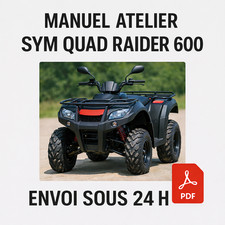 Manuel Atelier SYM Quad Raider 600 Revue Technique Moto Français RMT CD PDF