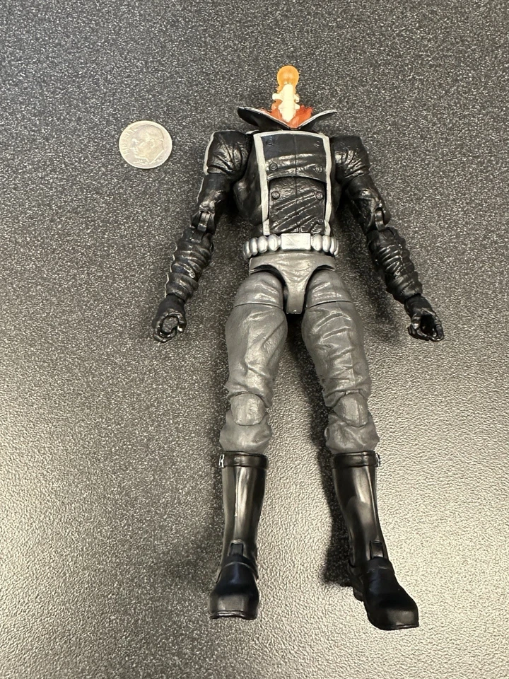 Marvel Legends Retro Collection Ghost Rider 6" Scale (BODY & HANDS & STEM ONLY) - Image 2 of 4