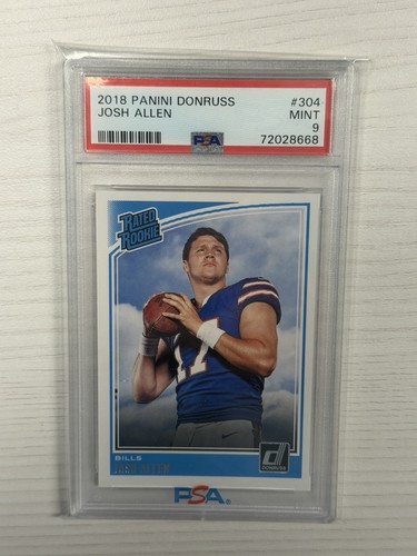 2018 Panini Donruss - Rated Rookie Josh Allen #304 (RC) PSA 9