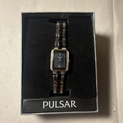 Pulsar Women's Black Dial Quartz Watch IN00 X345 New Old Stock