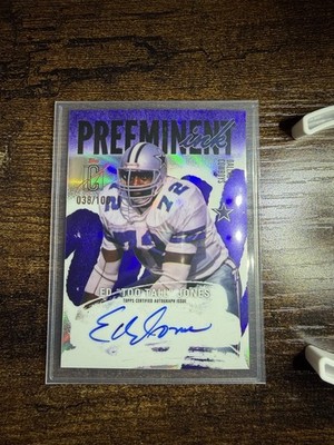 2025 Topps Signature Class, Ed “Too Tall” Jones /100, Preeminent Ink Auto