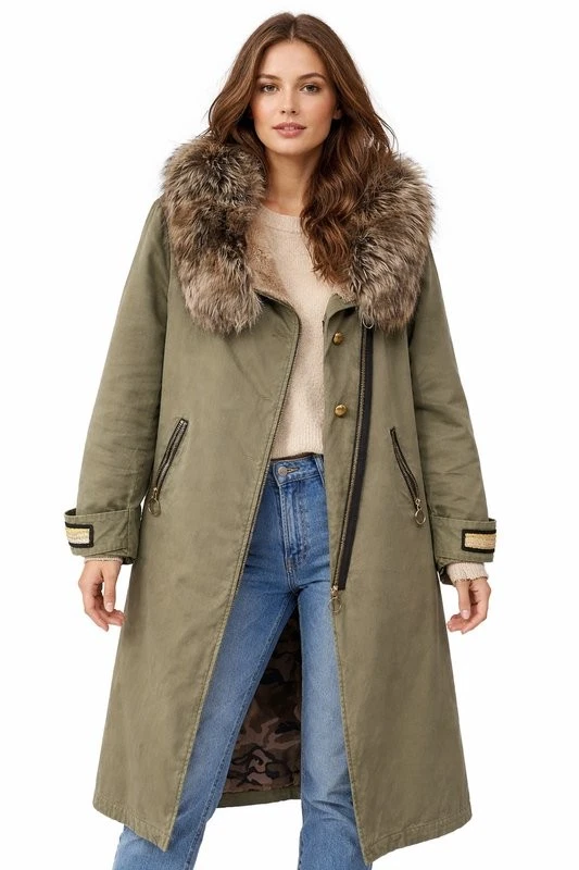 Women Pinko Parka Beige 38 - Bild 1 von 4