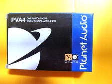 Planet Audio PVA4 Video Signal Amplifier Amp 1 In 4 Outputs Gray-NEW OLD STOCK