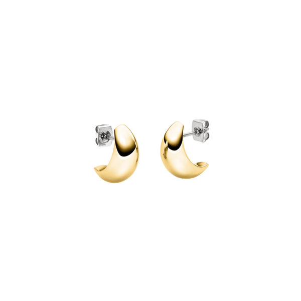 Boccia Creole Titan 05089-02 Reintitan Poliert Goldplattiert 16X8 Mm Ohrstecker-image