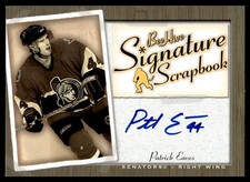 2005-06 Upper Deck Beehive Signature Scrapbook Patrick Eaves Auto Ottawa