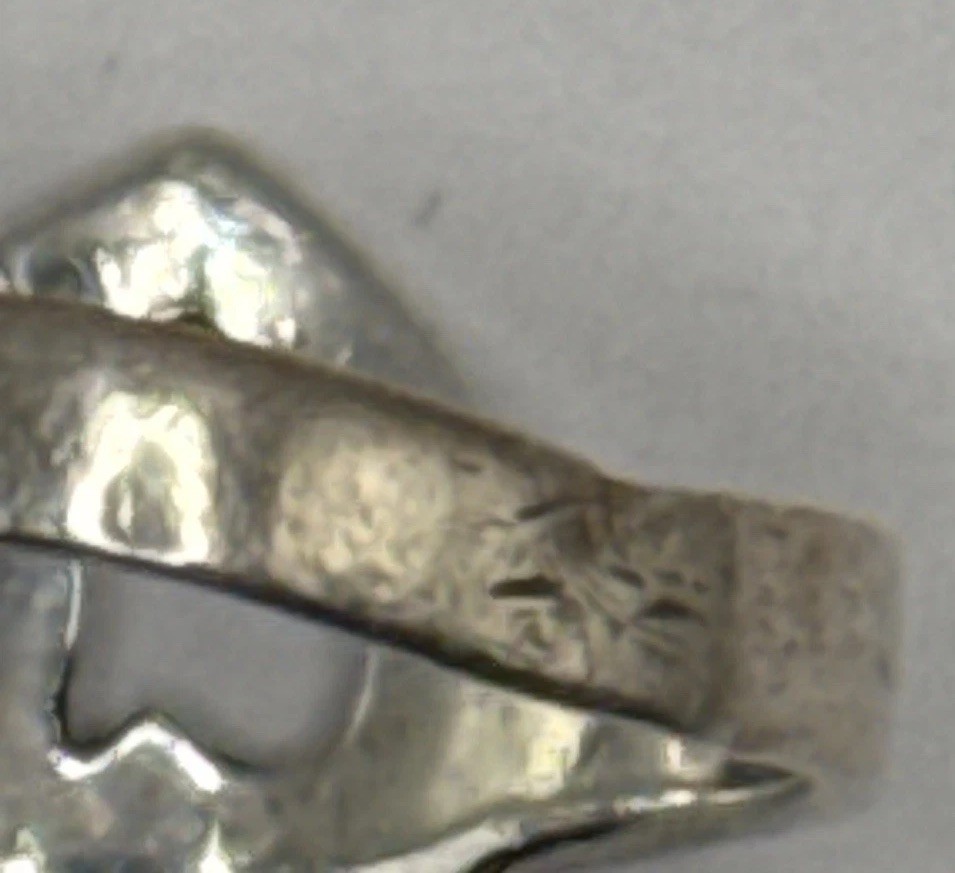 Sterling Silver Interlocking Open Heart Ring Size… - image 7