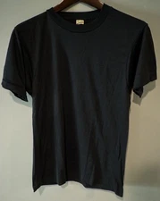 Vintage Single Stitch Screen Stars Blank Black Shirt Medium Made In The USA