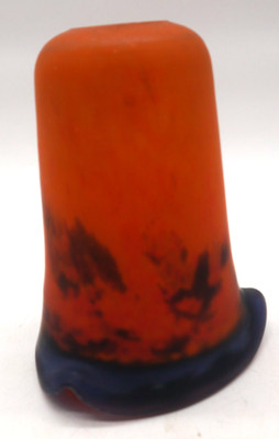LOTI Nancy  Signiert Jugendstil Lampenschirm Glas - Öffnung innen  2,6 cm