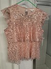 2-Piece LC LAUREN CONRAD Pink Sequin Blouse & Skirt, Sz Lrg, NWT: $44 & $50 — photo 2