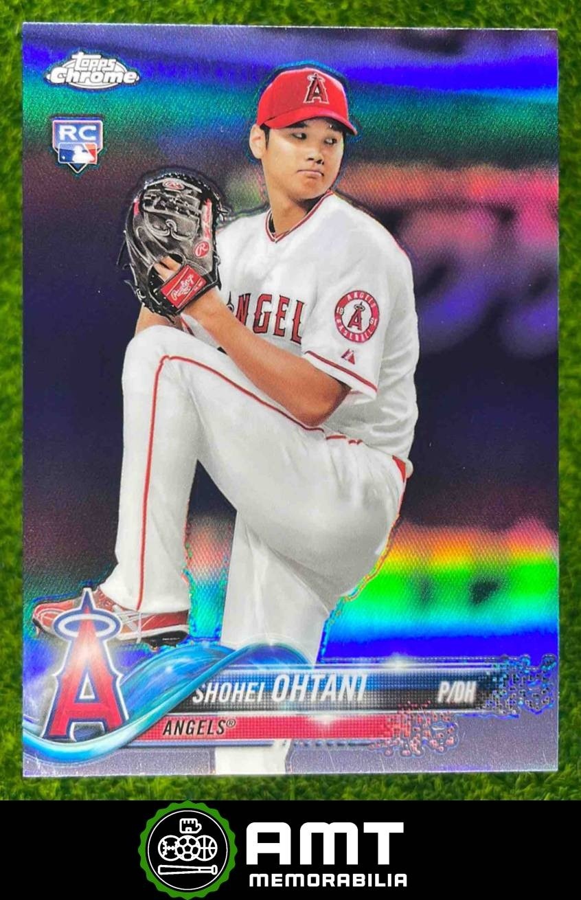 Shohei Ohtani RC 2018 Topps Chrome Refractor Los Angeles Angels Rookie #150