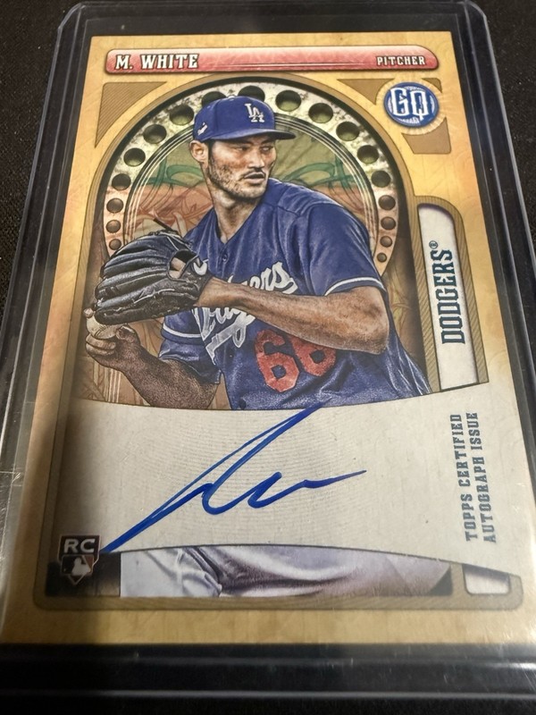 Topps 2021 Gypsy Queen Mitchell White Dodgers GQA-MW Rookie Auto Insert