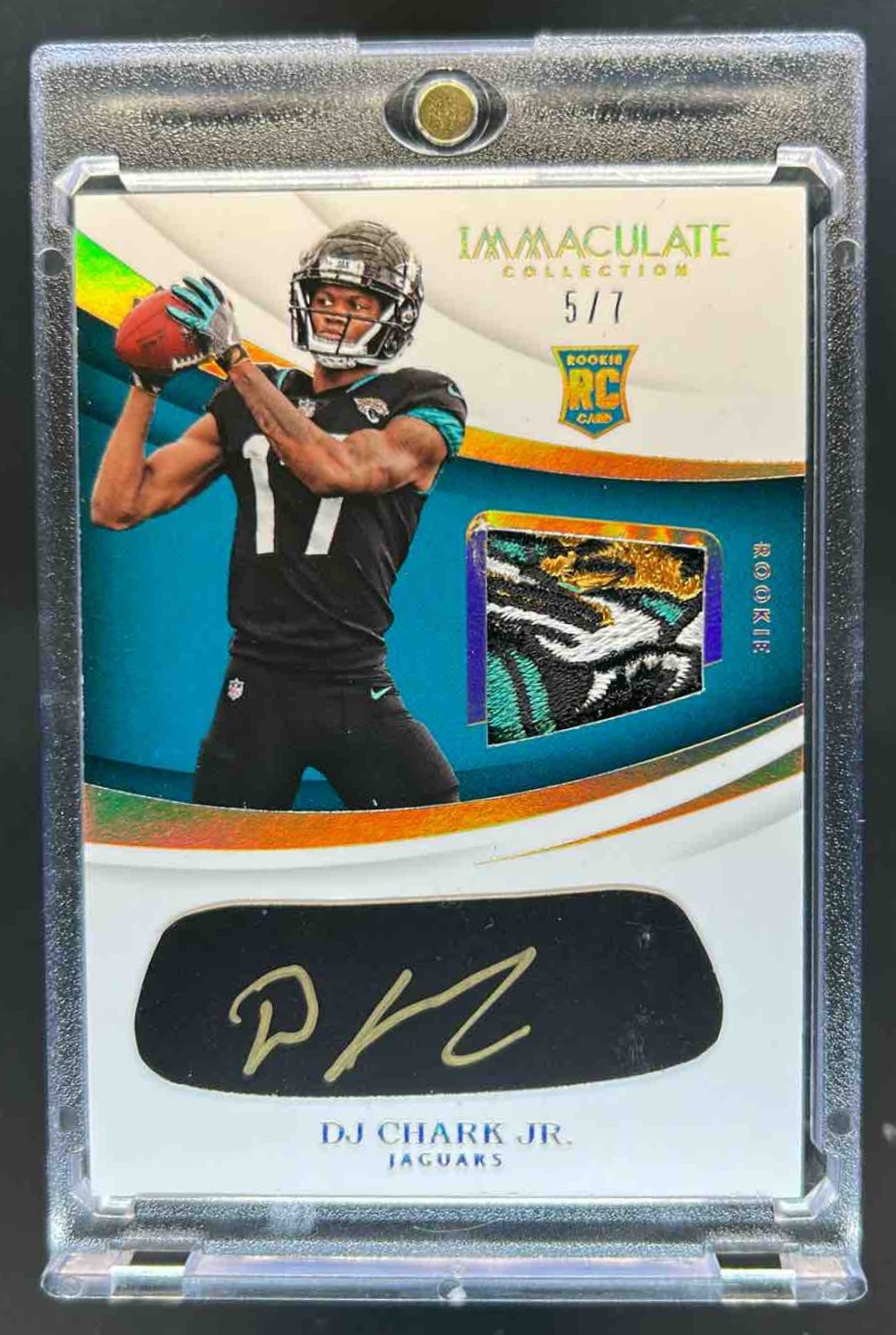 DJ Chark Panini Immaculate Collection Rookie Eye Black Jersey #EBDJ Autograph