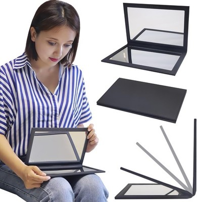 Adjustable Face Down Mirror for Vitrectomy Recovery 10'' x 7'' Black