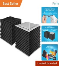 Microfiber Cleaning Cloth 30 Pack Lens Screens Glasses Screen Care