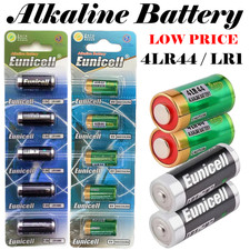 4LR44 6V, LR1 1.5V, AG13 SR44 L1154 357 A76 Eunicell Alkaline Batteries UK