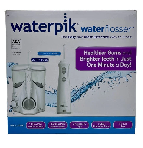Waterpik Water Flosser Ultra Plus & Cordless Pearl Combo Open Box FREE SHIPPING!
