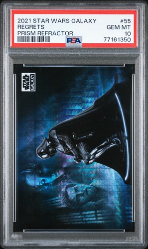 2021 TOPPS CHROME REGRETS PRISM REFRACTOR STAR WARS GALAXY #55 PSA 10