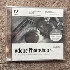 Adobe Photoshop 5.0 Limited Edition 1999 Sealed CD-ROM PC Mac Serial Key