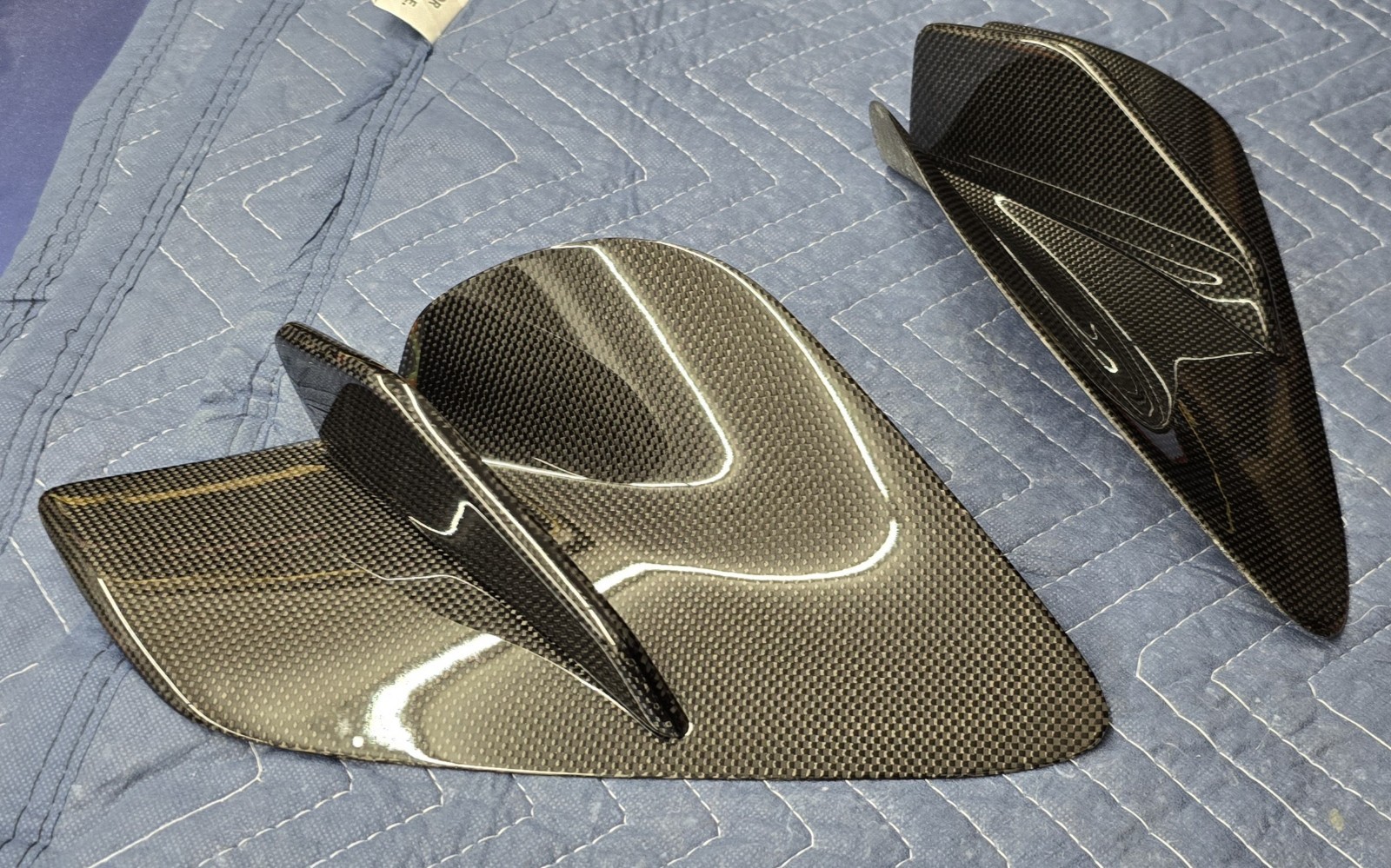 1016 Industries Front Bumper Duct Inserts Carbon Fiber Ferrari F8 Tributo