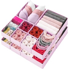 Drawer Organizer Clothes 12 Pack Clothes Organizer Dresser Drawer Organizers ...