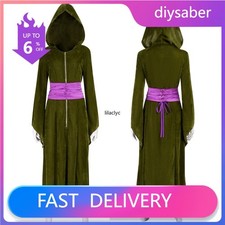 Star Wars Queen Padme Amidala Cosplay Costume - Iconic Green Gown Dress Set