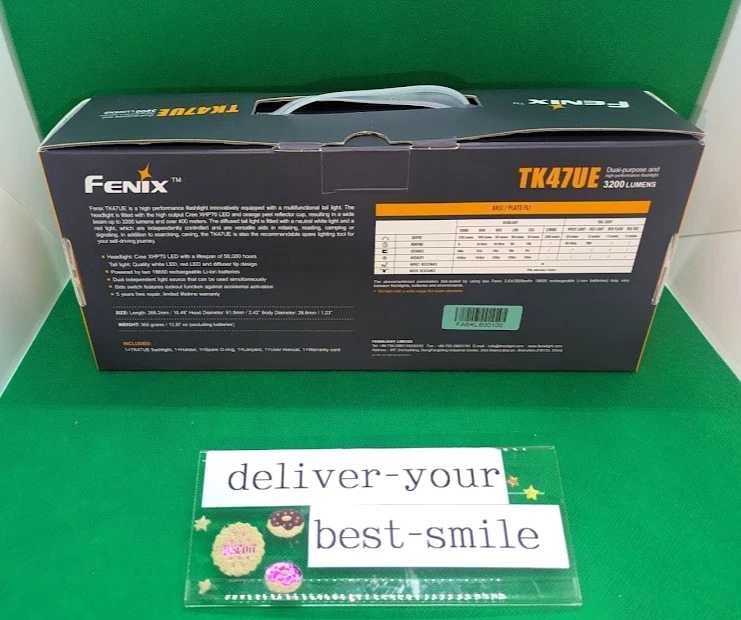 FENIX LED Linterna Brillo 3200 Lúmenes TK47UE XHP70 Nuevo Negro de Japón - Imagen 2 de 4