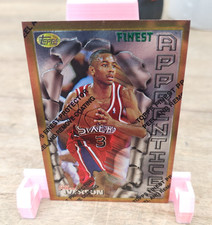 1996 Topps Finest Allen Iverson #69 Rookie Basketball Card. rookie card picture